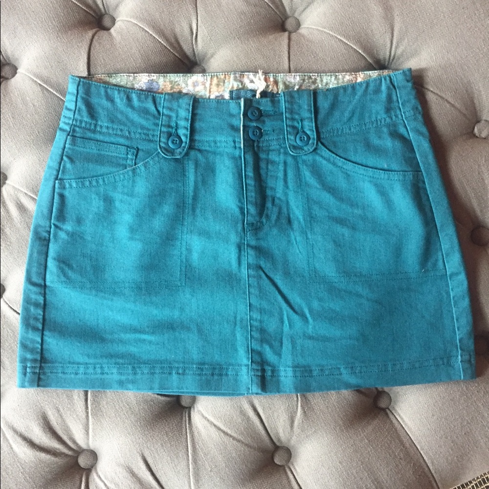 prAna Breathe twill skirt -teal